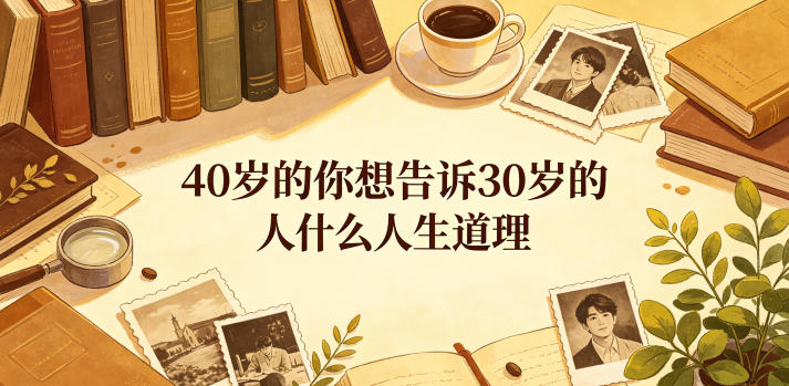 【21816】公众号付费文章：40岁的你想告诉30岁的人什么人生道理？