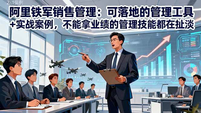 GY阿里铁军销售管理：可落地的管理工具+实战案例，不能拿业绩的管理都在扯淡