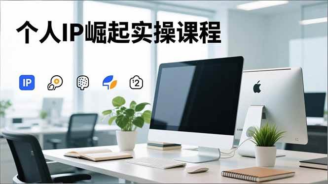 【20524】个人IP崛起实操课程，IP思维塑造+赛道精准调研+账号高变现搭建+内容创作