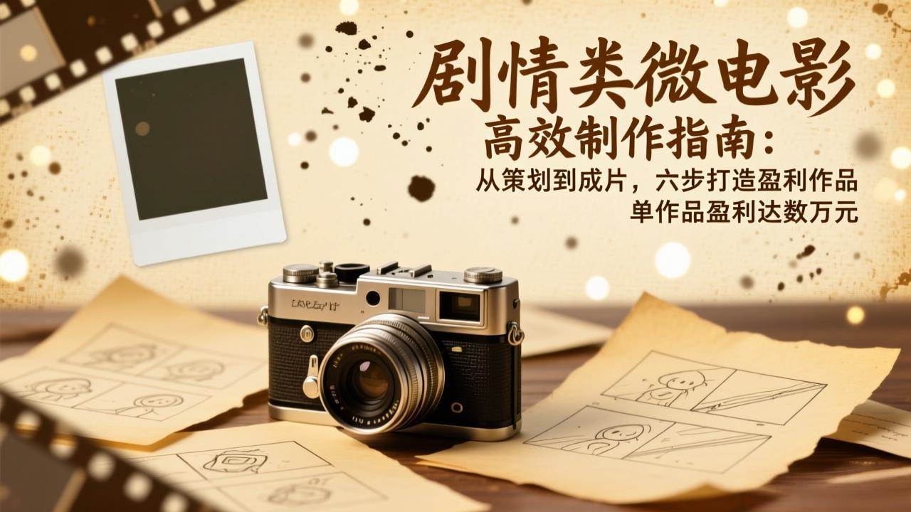 六斗米剧情类微电影高效制作指南：从策划到成片，六步打造盈利作品，单作品盈利达数万元