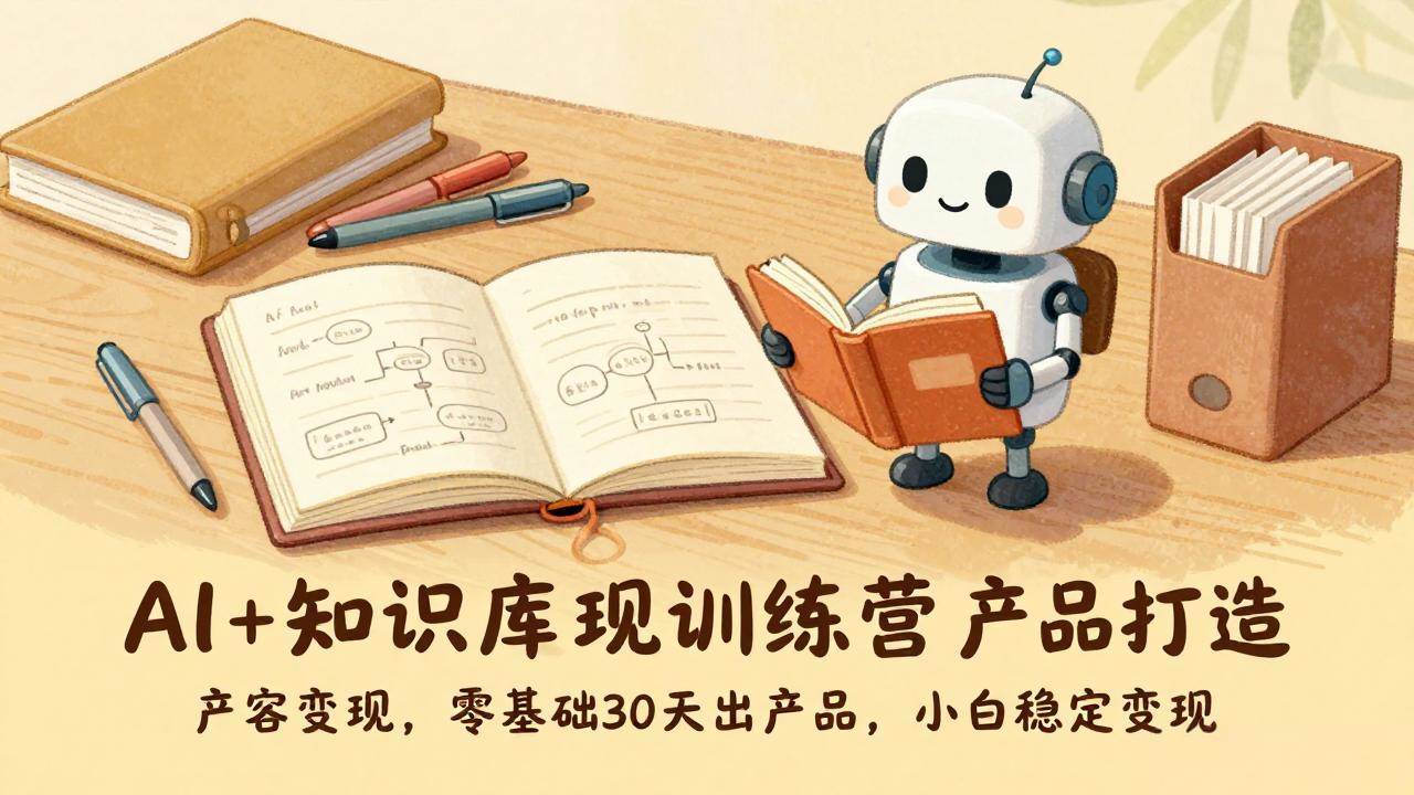 熊孩子不差AI+知识库变现训练营，产品打造、内容创作、全平台变现，零基础30天出产品，小白稳定变现