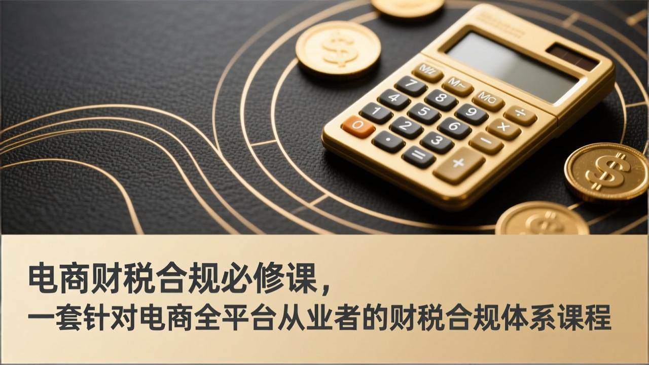 李靖电商财税合规必修课，是一套针对电商全平台从业者的财税合规体系课程