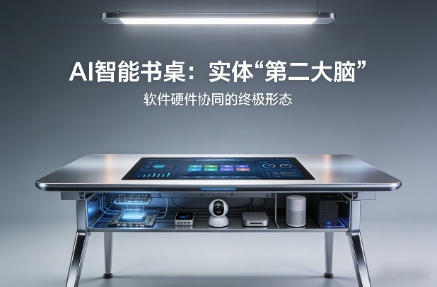 【21282】AI智能书桌搭建，构建你的实体“第二大脑”，软件硬件协同的终极形态