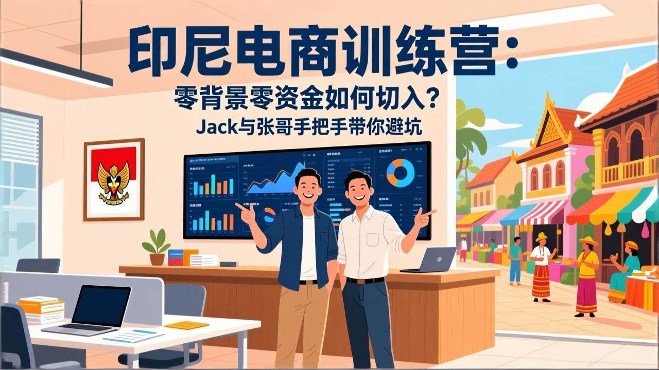 【21413】印尼电商训练营：零背景零资金如何切入？Jack老师与汤姆张手把手带你避坑